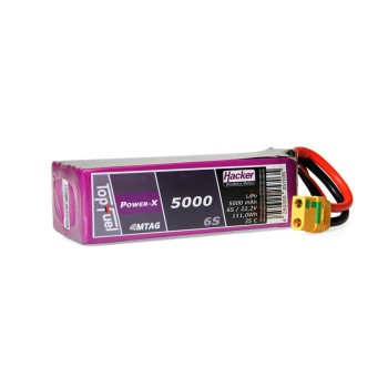 Hacker Batterie RC LiPo 5000 mAh 22,2 V 35C Pot Fuel Power-X MTAG Hacker Batterie RC LiPo 5000 mAh 22,2 V 35C Pot Fuel Power-X MTAG