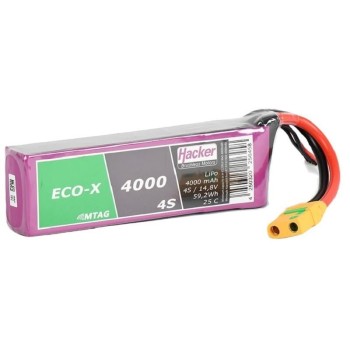 Hacker Batterie RC LiPo 3800 mAh 14,8 V 20C TopFuel ECO-X MTAG Hacker Batterie RC LiPo 3800 mAh 14,8 V 20C TopFuel ECO-X MTAG