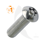 100 vis de sécurité M4x20mm niveau 1 à tête 6 lobes, acier inoxydable