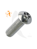 100 vis de sécurité M4x20mm niveau 2 à tête 6 lobes, acier inoxydable