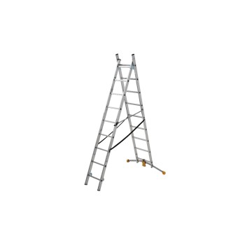 HAILO 2x11 Sprossen, Kombileiter 2x9 HobbyLOT