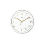 Hama Tischuhr Madeira ohne Ticken, white, D: 16 cm