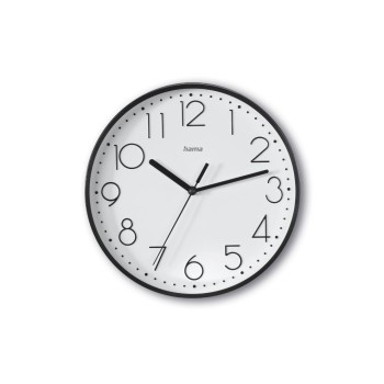 Hama Horloge murale Salina Ø 22 cm, Noir Hama Horloge murale Salina Ø 22 cm, Noir