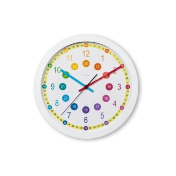 Hama Horloge murale Sal Ø 30 cm, Multicolore/Blanc Hama Horloge murale Sal Ø 30 cm, Multicolore/Blanc