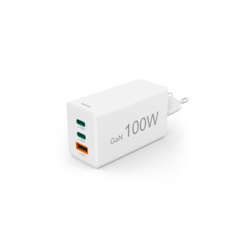 Hama Chargeur mural USB Gan charger 1x USB-A 2x USB-C 100 W Blanc