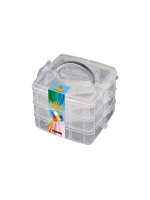 Hama Boîte d'assortiment pour perles à repasser Gris/transparent