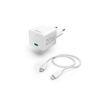 Hama Chargeur Câble de charge Lightning, PD 20 W, 1 m, blanc Hama Chargeur Câble de charge Lightning, PD 20 W, 1 m, blanc