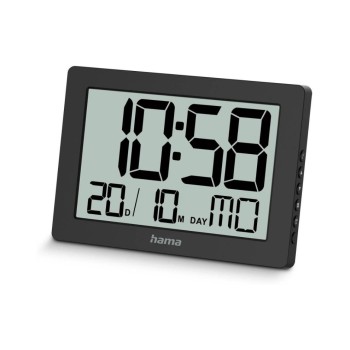 Hama Digitale Wanduhr Ko Tao, black , -