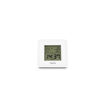 Hama Thermometer und Hygrometer Borneo, digital, für innen, Weiss