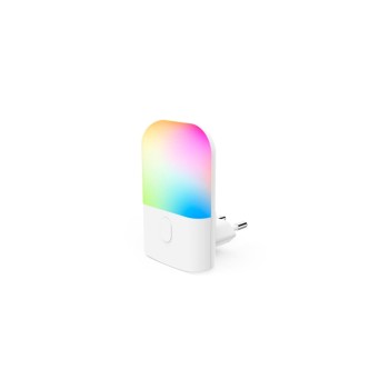 Hama Veilleuse Prise LED avec détecteur de crépuscule et changement de couleur RGB