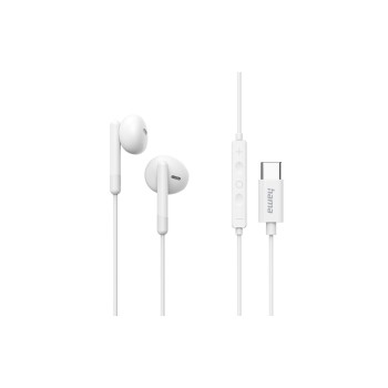 Hama Chic Écouteurs avec micro, port USB-C, blancs