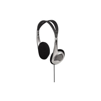 Hama HK-229 Casque supra-auriculaire argenté et noir Hama HK-229 Casque supra-auriculaire argenté et noir