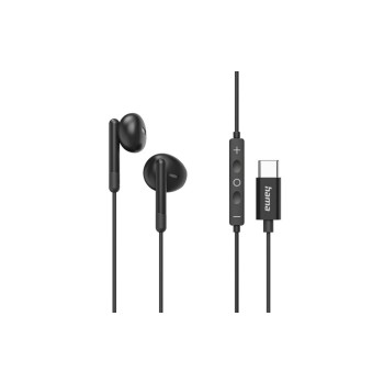 Hama Chic Écouteurs avec micro, USB-C, noir