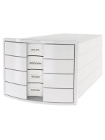 HAN Schubladenbox IMPULS A4, 4 geschlossene Schubladen, white