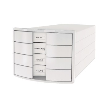 HAN Schubladenbox IMPULS A4, 4 geschlossene Schubladen, white HAN Schubladenbox IMPULS A4, 4 geschlossene Schubladen, white
