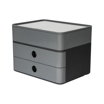 HAN Schubladenbox Allison Smart-Box Plus, 2 Schubladen, black /grey HAN Schubladenbox Allison Smart-Box Plus, 2 Schubladen, black /grey