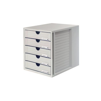 Biella Schubladenelemente, mit 5 geschlossenen Schubladen, grau Biella Schubladenelemente, mit 5 geschlossenen Schubladen, grau