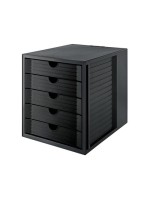 HAN Schubladenbox SYSTEMBOX KARMA A4, 5 geschlossene Schubladen, öko-schwarz