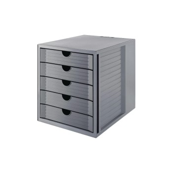 HAN Schubladenbox SYSTEMBOX KARMA A4, 5 geschlossene Schubladen, öko-grey HAN Schubladenbox SYSTEMBOX KARMA A4, 5 geschlossene Schubladen, öko-grey