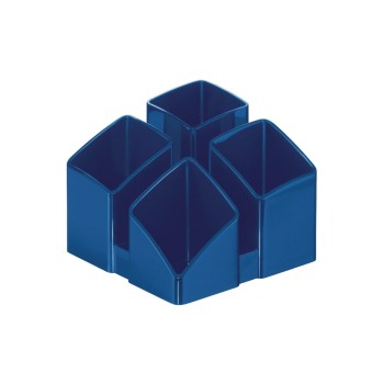 HAN Stifteköcher SCALA, 4 Fächer, blue HAN Stifteköcher SCALA, 4 Fächer, blue