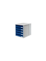 HAN Schubladenbox SCHRANK-SET A4, 5 offene Schubladen, blue