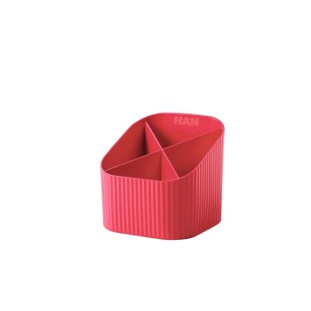 HAN Stifteköcher Re-LOOP, 4 Fächer, recyceltes Material, red HAN Stifteköcher Re-LOOP, 4 Fächer, recyceltes Material, red