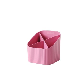 HAN Stifteköcher Re-LOOP, 4 Fächer, recyceltes Material, pink HAN Stifteköcher Re-LOOP, 4 Fächer, recyceltes Material, pink