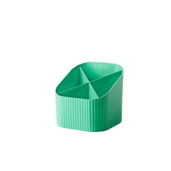 HAN Stifteköcher Re-LOOP, 4 Fächer, recyceltes Material, jade grün HAN Stifteköcher Re-LOOP, 4 Fächer, recyceltes Material, jade grün