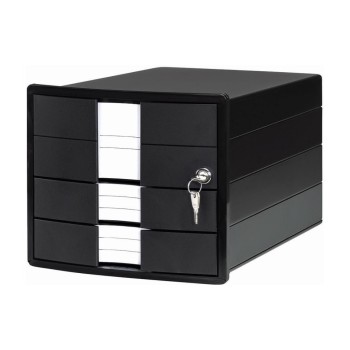 HAN Schubladenbox IMPULS, 3 geschl. Schubladen with Schloss black  HAN Schubladenbox IMPULS, 3 geschl. Schubladen with Schloss black