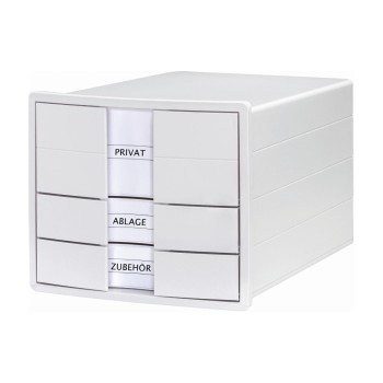 HAN Schubladenbox IMPULS, A4/C4, 3 geschl. Schubladen, white HAN Schubladenbox IMPULS, A4/C4, 3 geschl. Schubladen, white