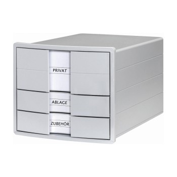 HAN Schubladenbox IMPULS, A4/C4, 3 geschl. Schubladen, grey HAN Schubladenbox IMPULS, A4/C4, 3 geschl. Schubladen, grey