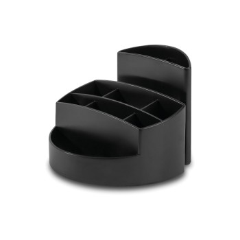 HAN Stifteköcher Rondo Karma, 9 Fächer, recyceltes Material, matt-black  HAN Stifteköcher Rondo Karma, 9 Fächer, recyceltes Material, matt-black