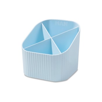 HAN Stifteköcher Re-X-LOOP, 4 Fächer, recyceltes Material, hellblue HAN Stifteköcher Re-X-LOOP, 4 Fächer, recyceltes Material, hellblue