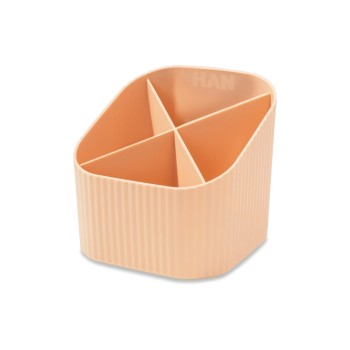 HAN Stifteköcher Re-X-LOOP, 4 Fächer, recyceltes Material, orange HAN Stifteköcher Re-X-LOOP, 4 Fächer, recyceltes Material, orange
