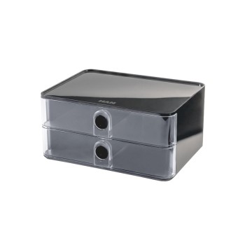 HAN Schubladenbox Allison Smart-Box Plus, 2 Schubladen, glasklar HAN Schubladenbox Allison Smart-Box Plus, 2 Schubladen, glasklar
