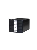 HAN Schubladenbox IMPULS KARMA, 4 Schubladen, 80-100% recycelt, black 