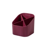 HAN Stifteköcher KARMA, 4 Fächer, recyceltes Material, red