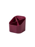 HAN Stifteköcher KARMA, 4 Fächer, recyceltes Material, red