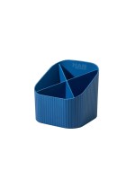 HAN Stifteköcher KARMA, 4 Fächer, recyceltes Material, blue