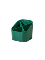 HAN Stifteköcher KARMA, 4 Fächer, recyceltes Material, grün