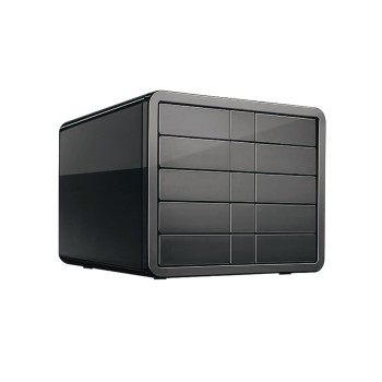 HAN Schubladenbox Smart-Line black , 5 Schubladen geschlossen HAN Schubladenbox Smart-Line black , 5 Schubladen geschlossen