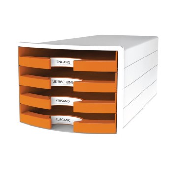 HAN Schubladenbox Impuls orange, 4 Schubladen HAN Schubladenbox Impuls orange, 4 Schubladen