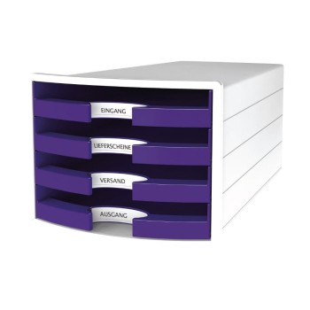 HAN Schubladenbox Impuls lila, 4 Schubladen HAN Schubladenbox Impuls lila, 4 Schubladen
