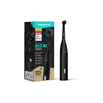 happybrush Elektrische Zahnbürste ECO R2, Starterkit, Rundkopf, Allblack happybrush Elektrische Zahnbürste ECO R2, Starterkit, Rundkopf, Allblack