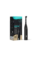 happybrush Elektrische Zahnbürste ECO R2, Starterkit, Rundkopf, Allblack