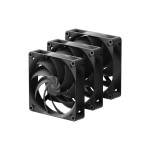 Case ventilator Havn 140mm, 3er, 140x140x30mm, PWM, black 