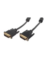 Purelink DVI-D cable: 2m, Dual-Link, Stecker 24+1 auf Stecker 24+1, black