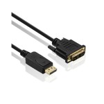 HDGear DisplayPort/DVI 1080p 1.5m, DisplayPort - DVI 1080p, noir