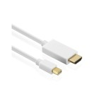 HDGear Mini-DisplayPort/HDMI 1080p 1m, Mini-DisplayPort - HDMI 1080p, blanc