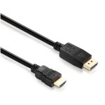 HDGear DisplayPort/HDMI 1080p 1m, DisplayPort - HDMI 1080p, noir